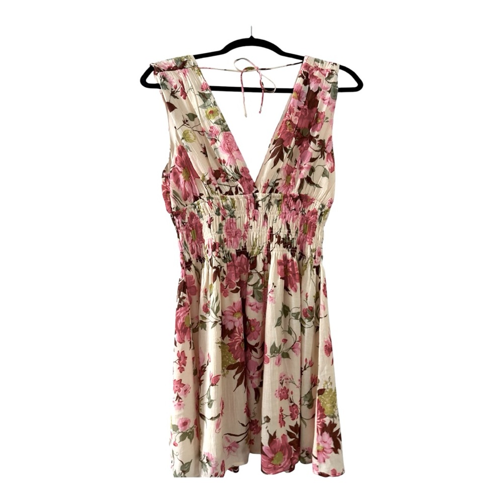NWT Abercrombie Floral Dress, SZ M, Cream with Floral Pattern, Fun & Flirty!